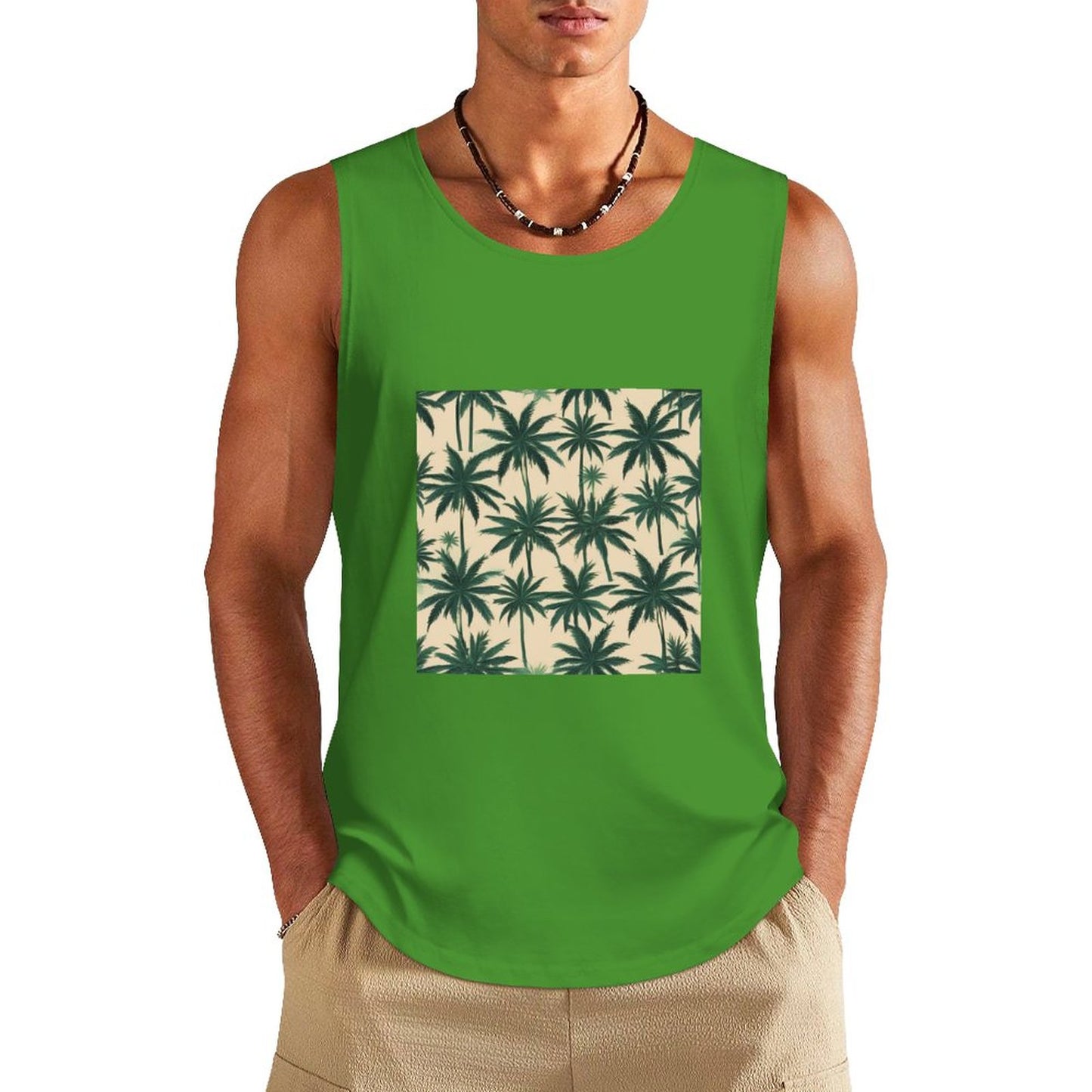 DTF 160gsm Men's Cotton Tank Top BX (Dual-sided Printing)