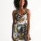 Abstrak dragonfly Women's All-Over Print Scoop Neck Skater Dress