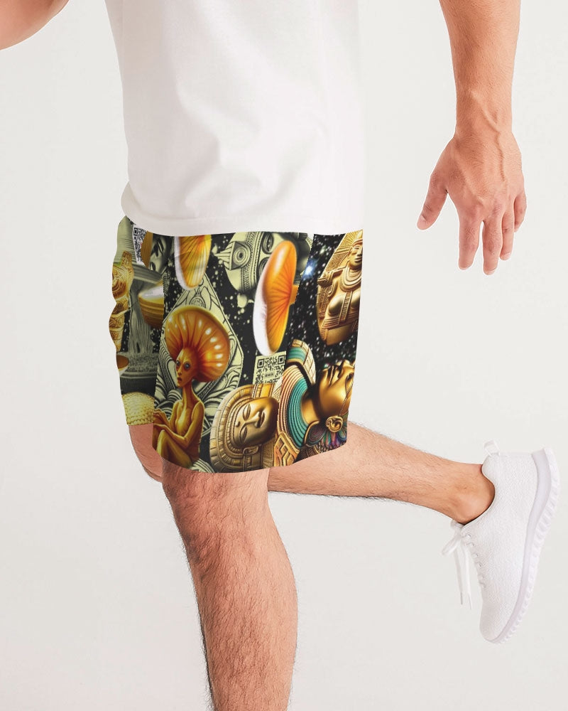 Illustration Abstrak Men's All-Over Print Jogger Shorts