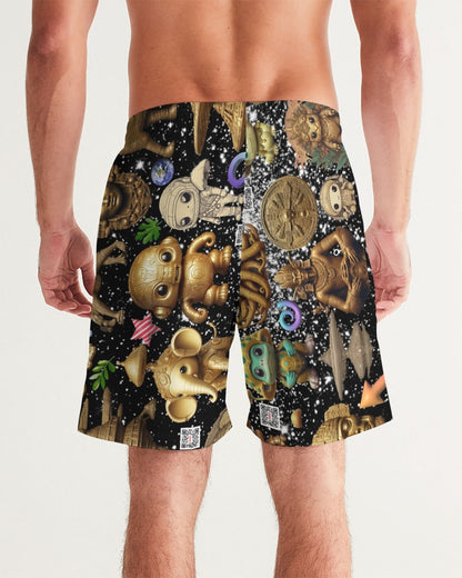 Elephant Collection Men's All-Over Print Swim Trunk