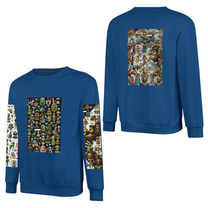 DTF 250gsm Cotton Men's Sweatshirt (Dual-sided+Sleeve Printing)