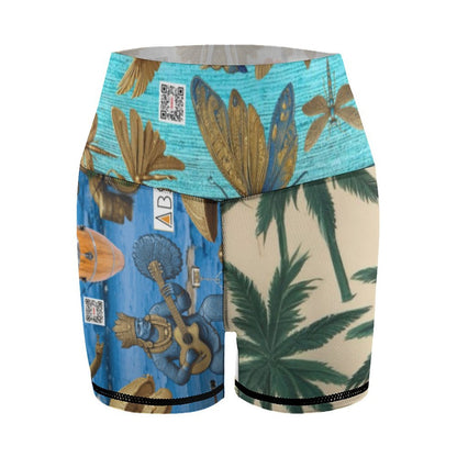 Women Yoga Shorts Y10A (All-Over Printing)