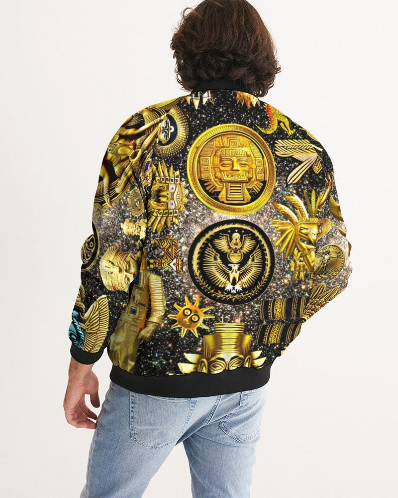 Ancient Abtsrak Men's All-Over Print Bomber Jacket