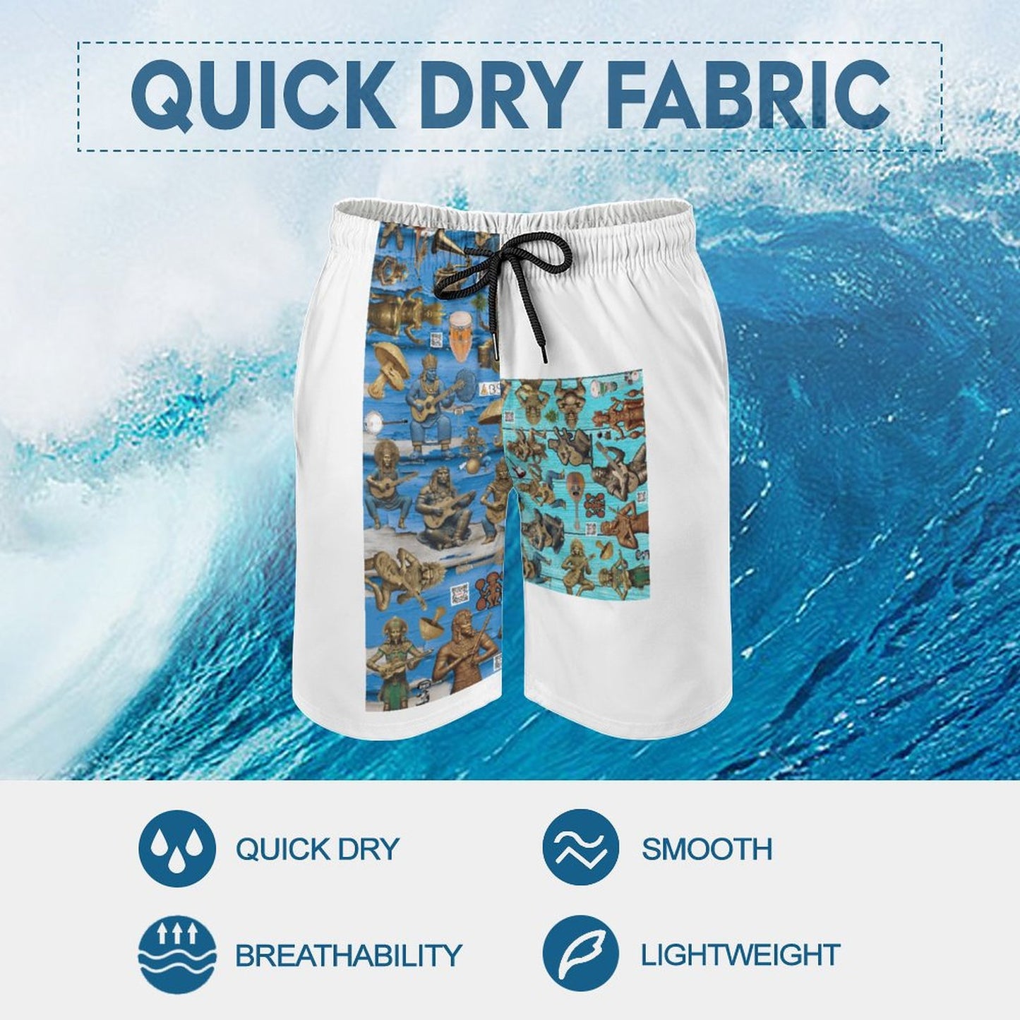 Men's Board Shorts D1P (All-Over Printing)