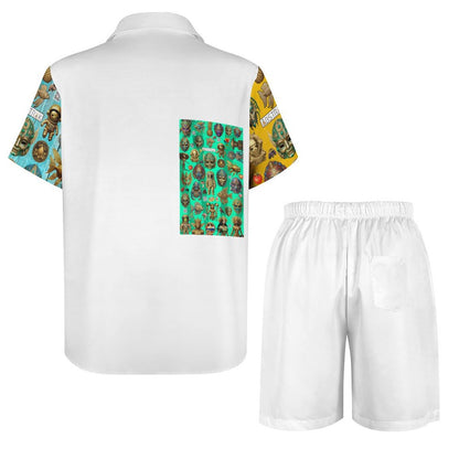 Short Sleeve Shirt and Shorts Set B339D1P (All-Over Printing)