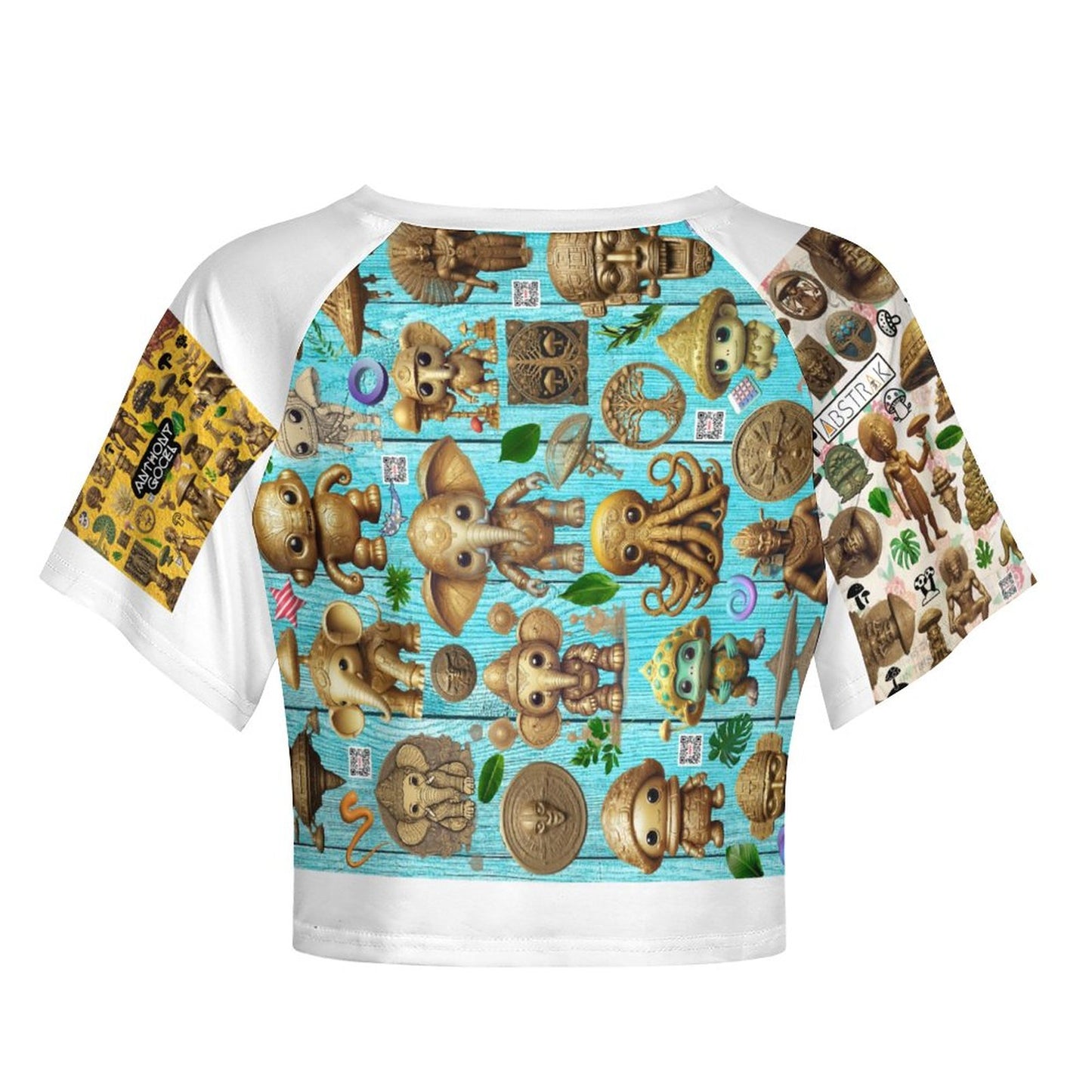 Short Sleeve Navel Shirt Baby Tee NT29 (All-Over Printing)