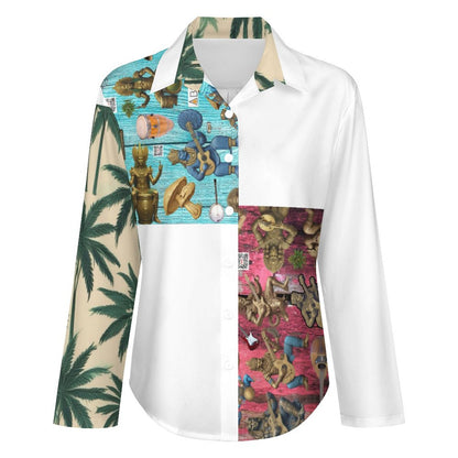 Women's Irregular Shirt B648 (All-Over Printing)