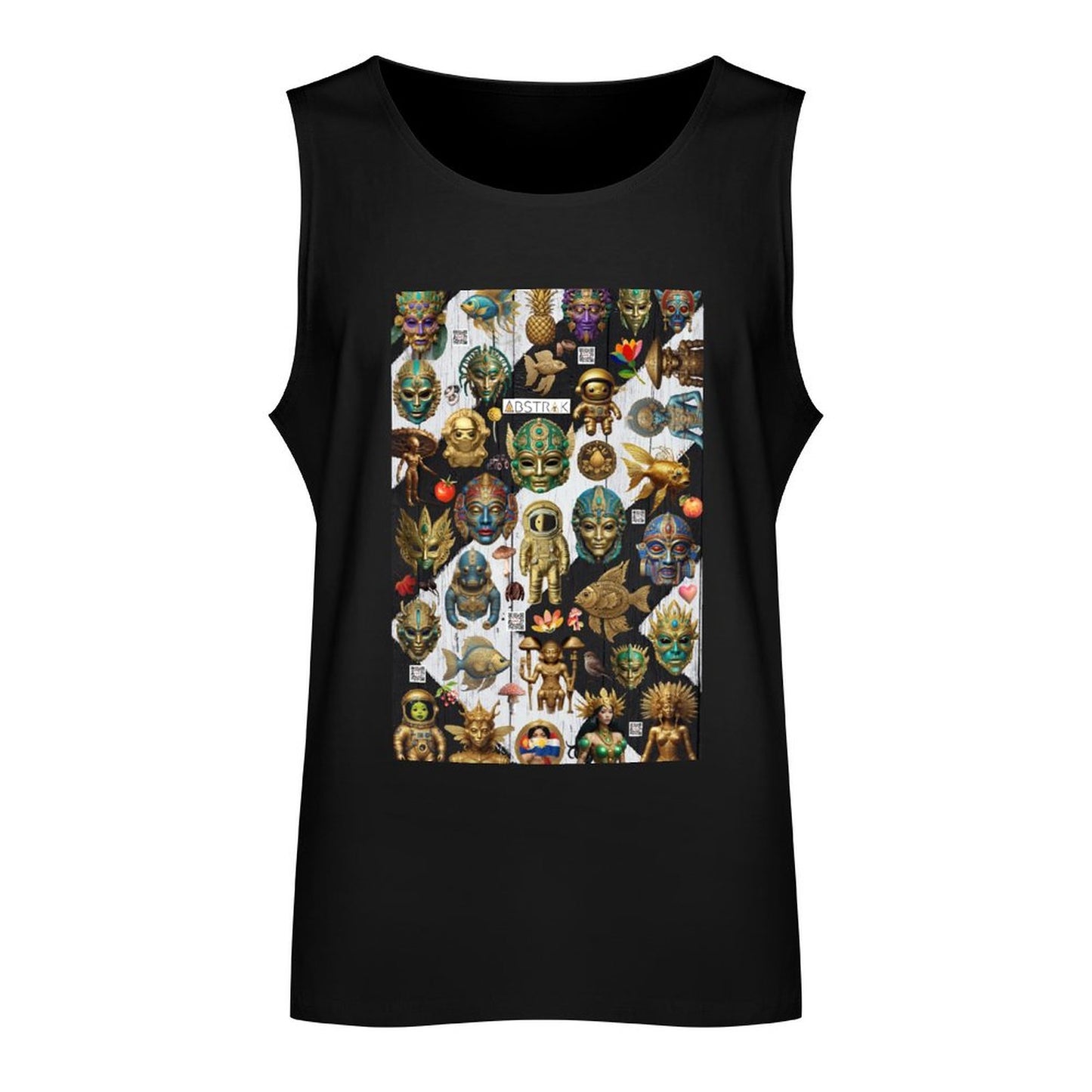 DTF 160gsm Men's Cotton Tank Top BX (Dual-sided Printing)