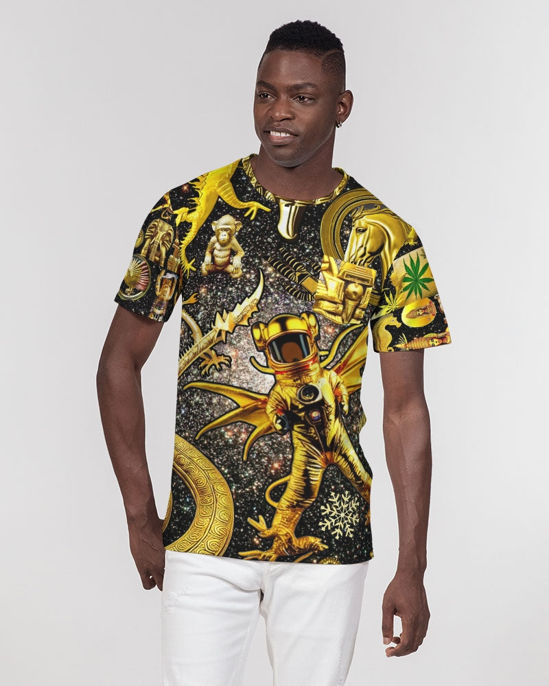 Ancient Abstrak Men's All-Over Print Pocket Tee