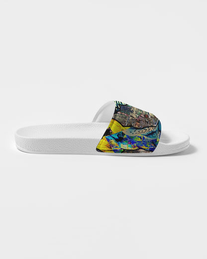 Psychedelic Space Abstract Design Women's Slide Sandal