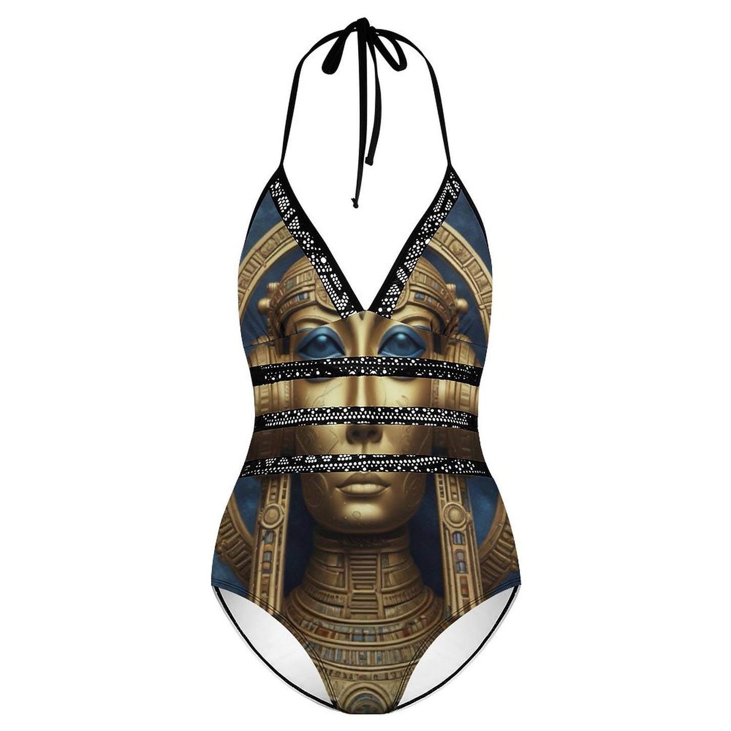 Women's Halter One-Piece Swimsuits YS20001 (All-Over Printing)