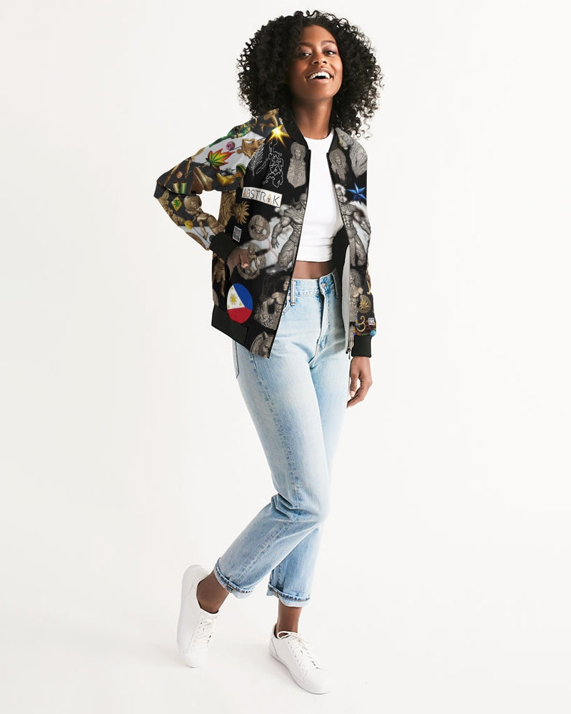 IMG_0540 Women's All-Over Print Bomber Jacket