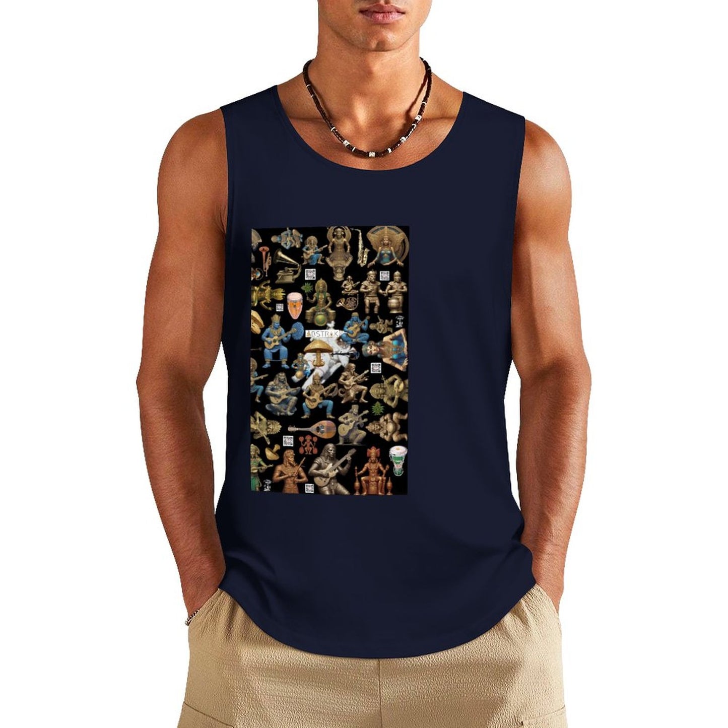 DTF 160gsm Men's Cotton Tank Top BX (Front Printing)