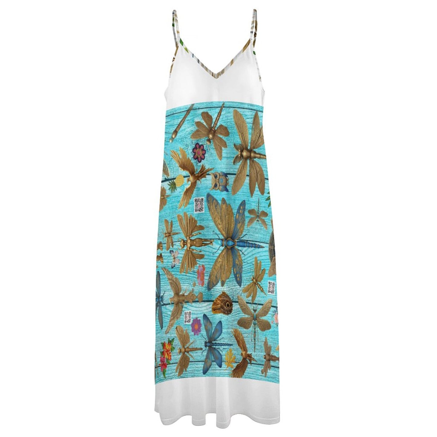 Ankle-length Slip Dress BDQ (All-Over Printing)