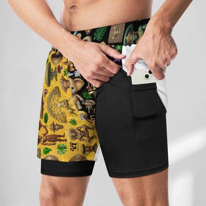 Men Beach Shorts with 4 Pockets DS076