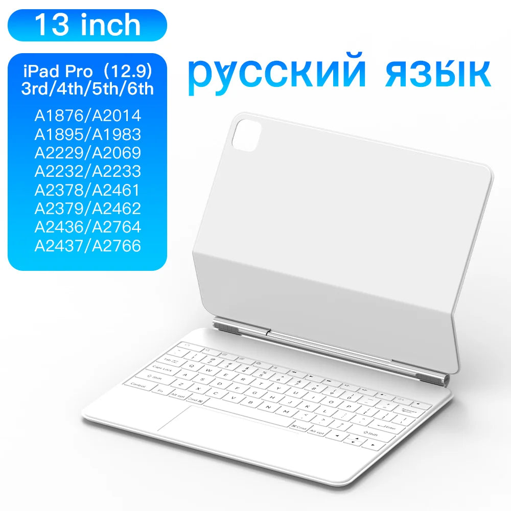 For iPad Magic Keyboard For iPad 10th Pro 11 12.9 3rd/4/5/6th Air 10.9 4/5th Ultra Slim Bluetooth Keyboard for iPad Accessories