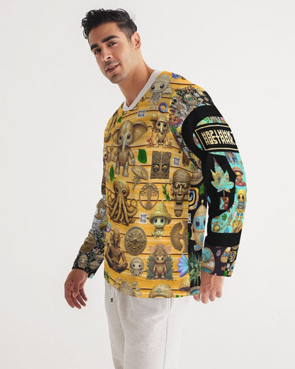 Elephant Collection Men's All-Over Print Long Sleeve Sports Jersey