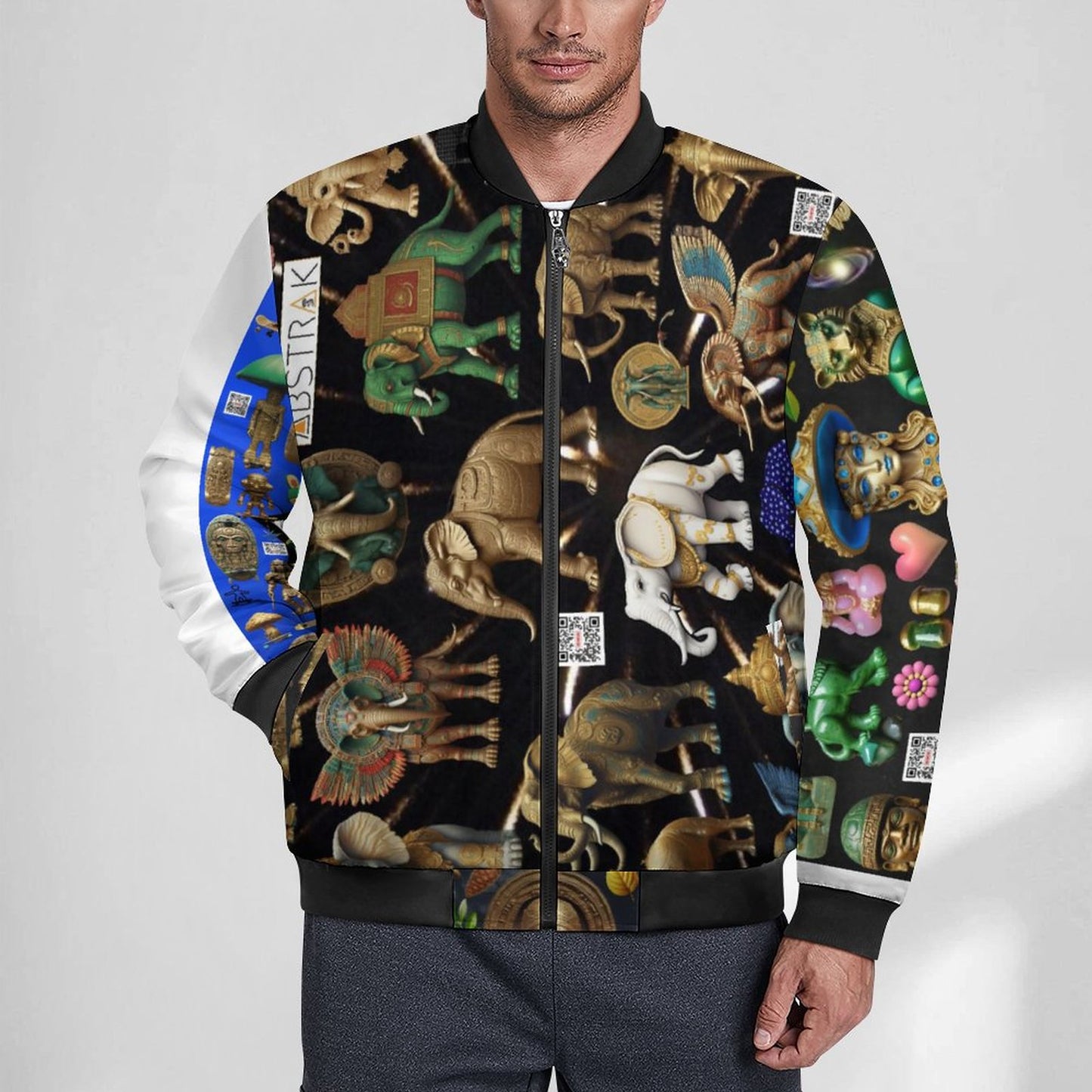 180gsm Zipper Bomber Jacket BMJ (All-Over Printing)