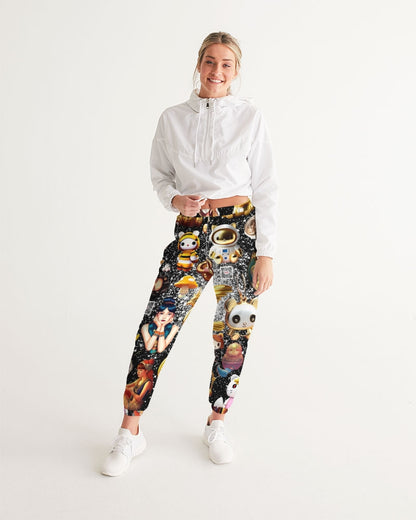 Womens Abstrak Women's All-Over Print Track Pants