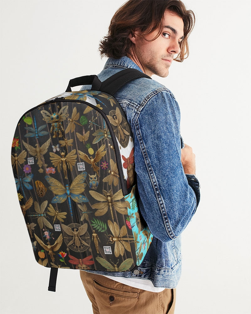 Abstrak dragonfly Large Backpack