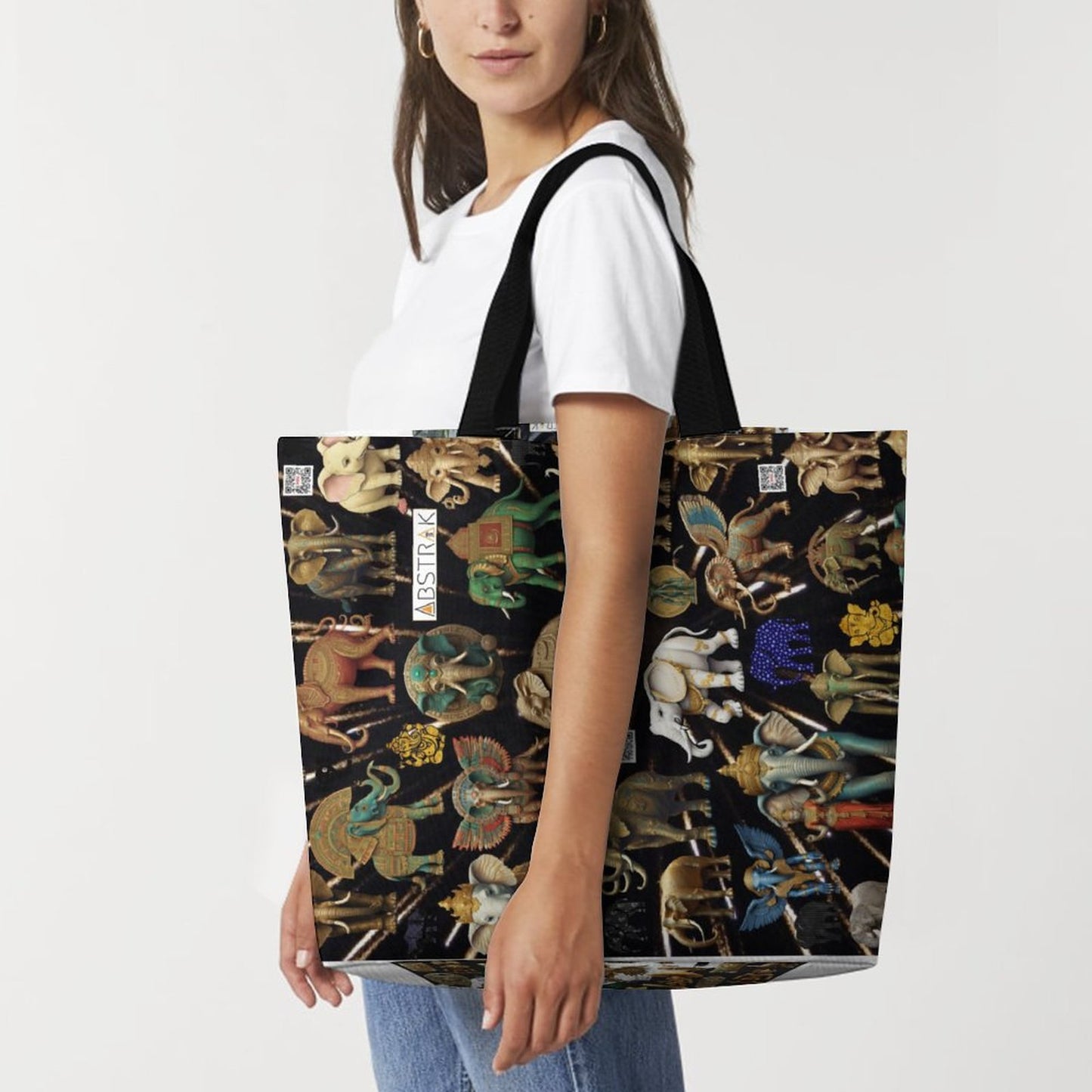 Large One Shoulder Shopping Bag (All-Over Printing)