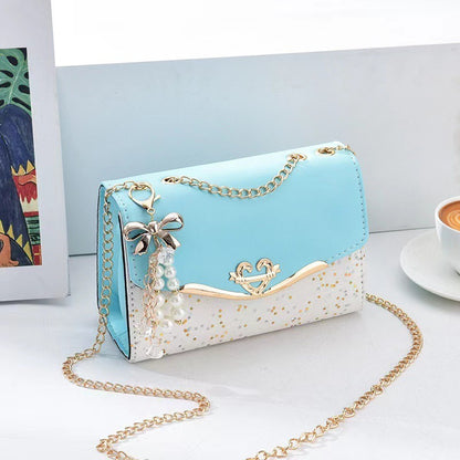 New Women's Bag Single Shoulder Crossbody Bag Sequin Fashion Bag Korean Edition Women's Shoulder Bag Mobile Bag Wallet Trend