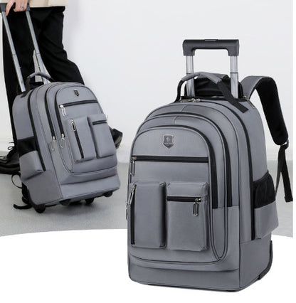 Trolley Backpack Ultra-light Trolley Bag Large Capacity Single-directional Wheel