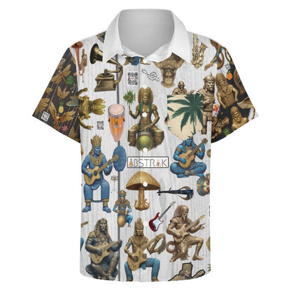 Men's Short Sleeve Father's Day Shirt with Pocket B339