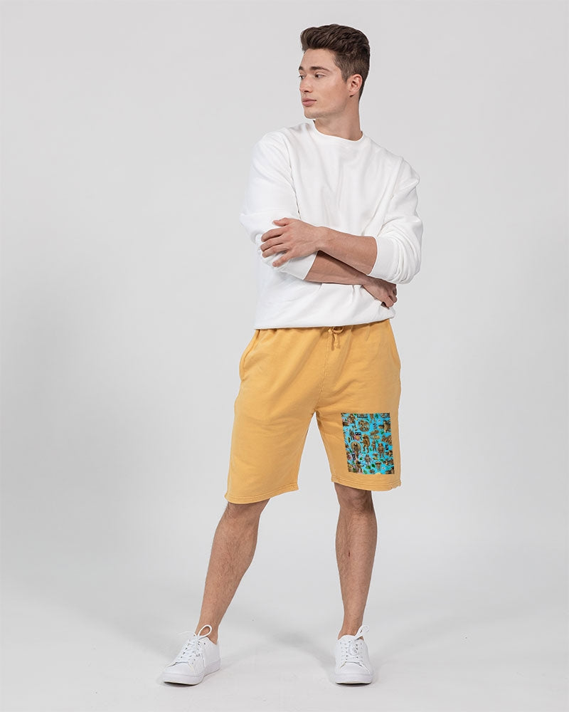 Mushroom Abstak Collection Unisex Vintage Shorts | Lane Seven