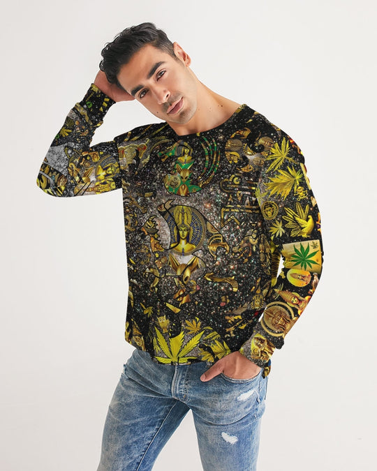 Ancient Abstrak Men's All-Over Print Long Sleeve Tee