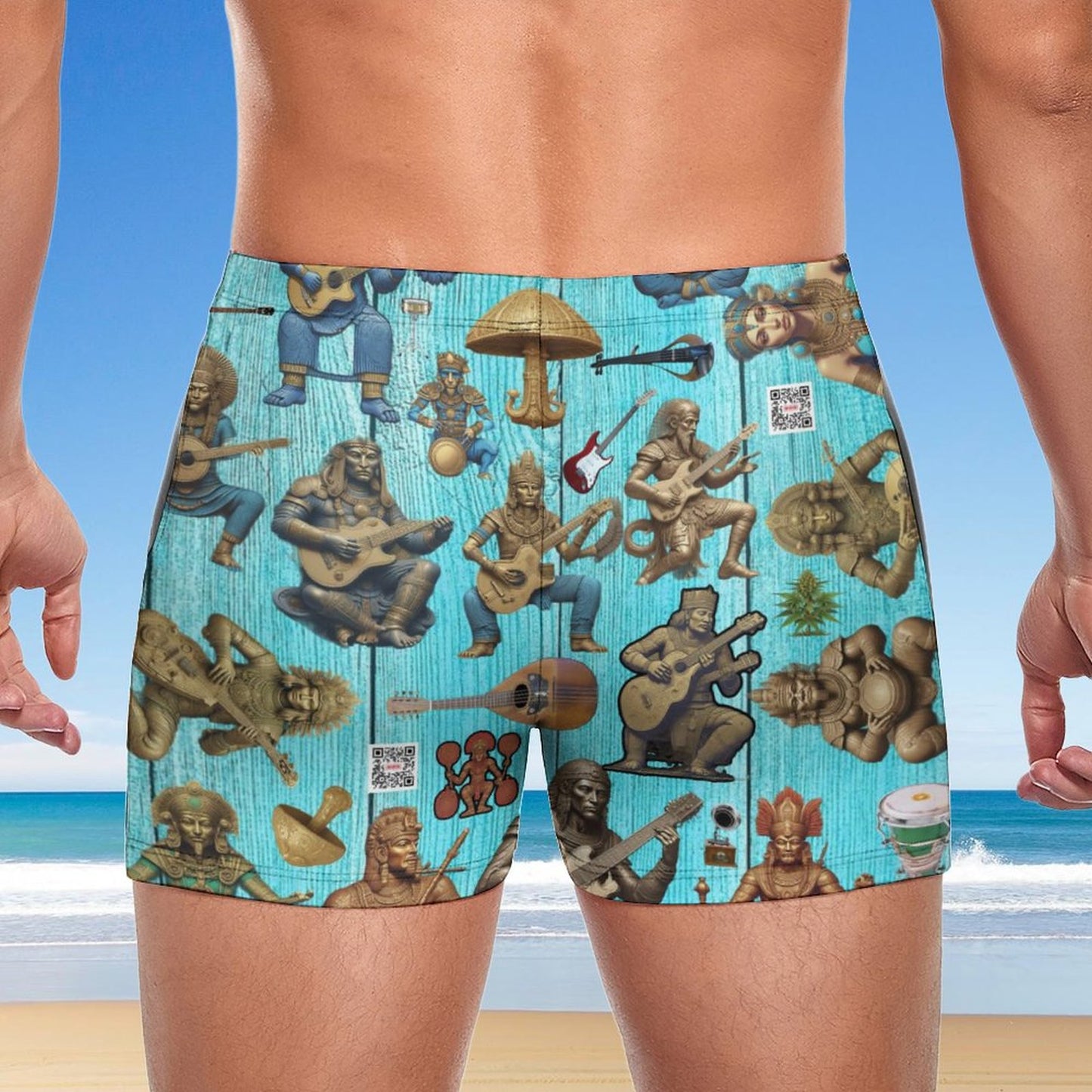 Men's Swimming Trunks DN003 (All-Over Printing)