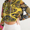 Nature Abstrak Women's All-Over Print Cropped Hoodie