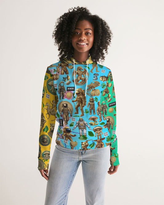 Ancient Abstrak Collection Women's All-Over Print Hoodie