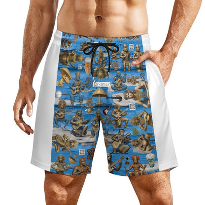 Men's Beach Shorts with 4 Pockets