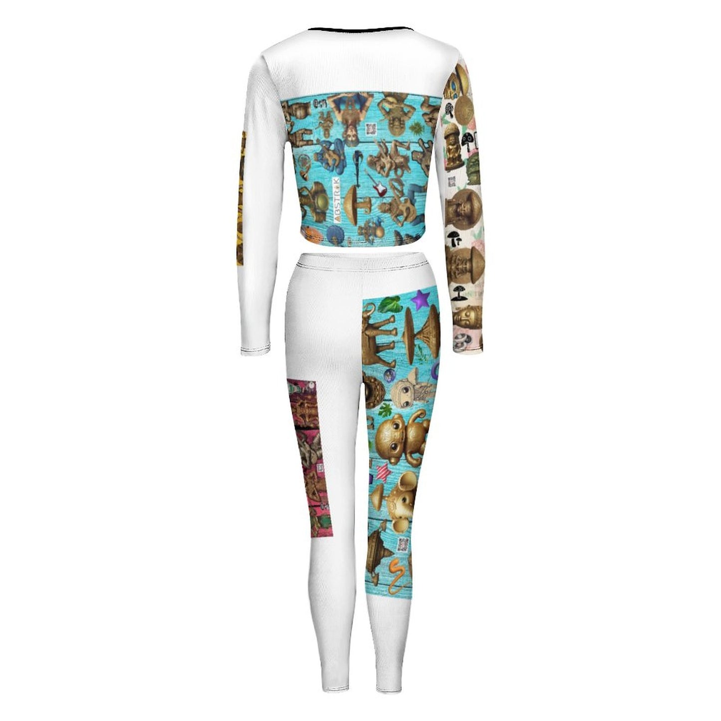 V neck Sweatshirt Set  NZ153 (All-Over Printing)