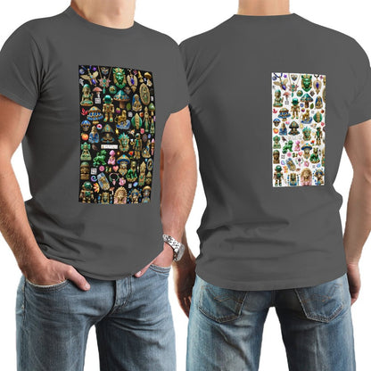 DTG 150gsm Short Sleeve Tshirt Men (High Definition & Dual-sided Printing)