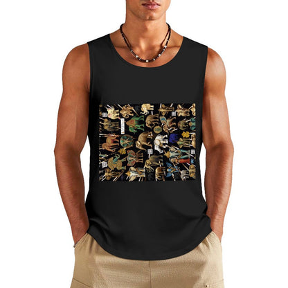 DTF 160gsm Men's Cotton Tank Top BX (Dual-sided Printing)