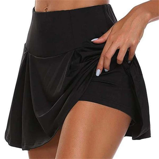 High Waist Women's Panties Stretch Athletic Workout Active Fitness Volleyball Shorts 2 in 1 Running Double Layer Sports Shorts