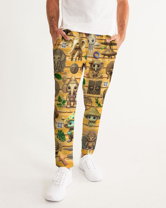 Elephant Collection Men's All-Over Print Joggers