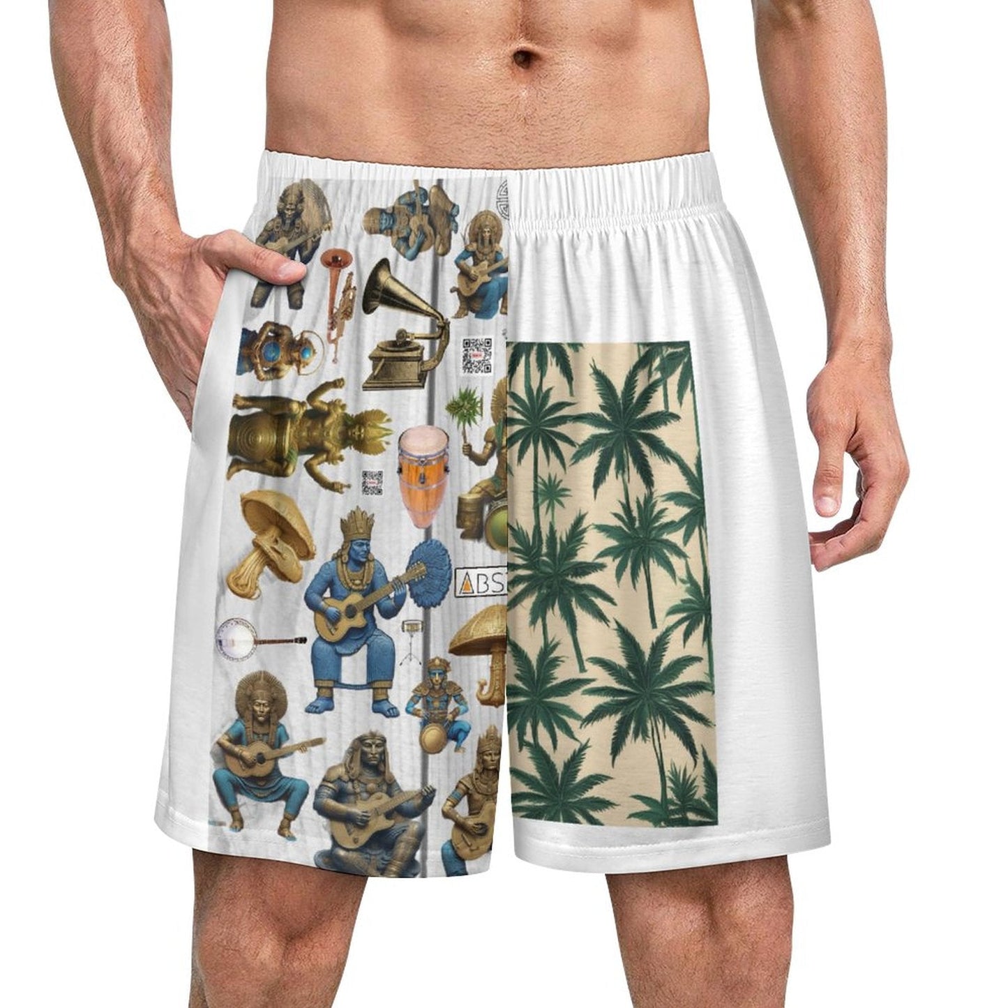 170gsm Pajama Shorts for Men LM012 (All-Over Printing)