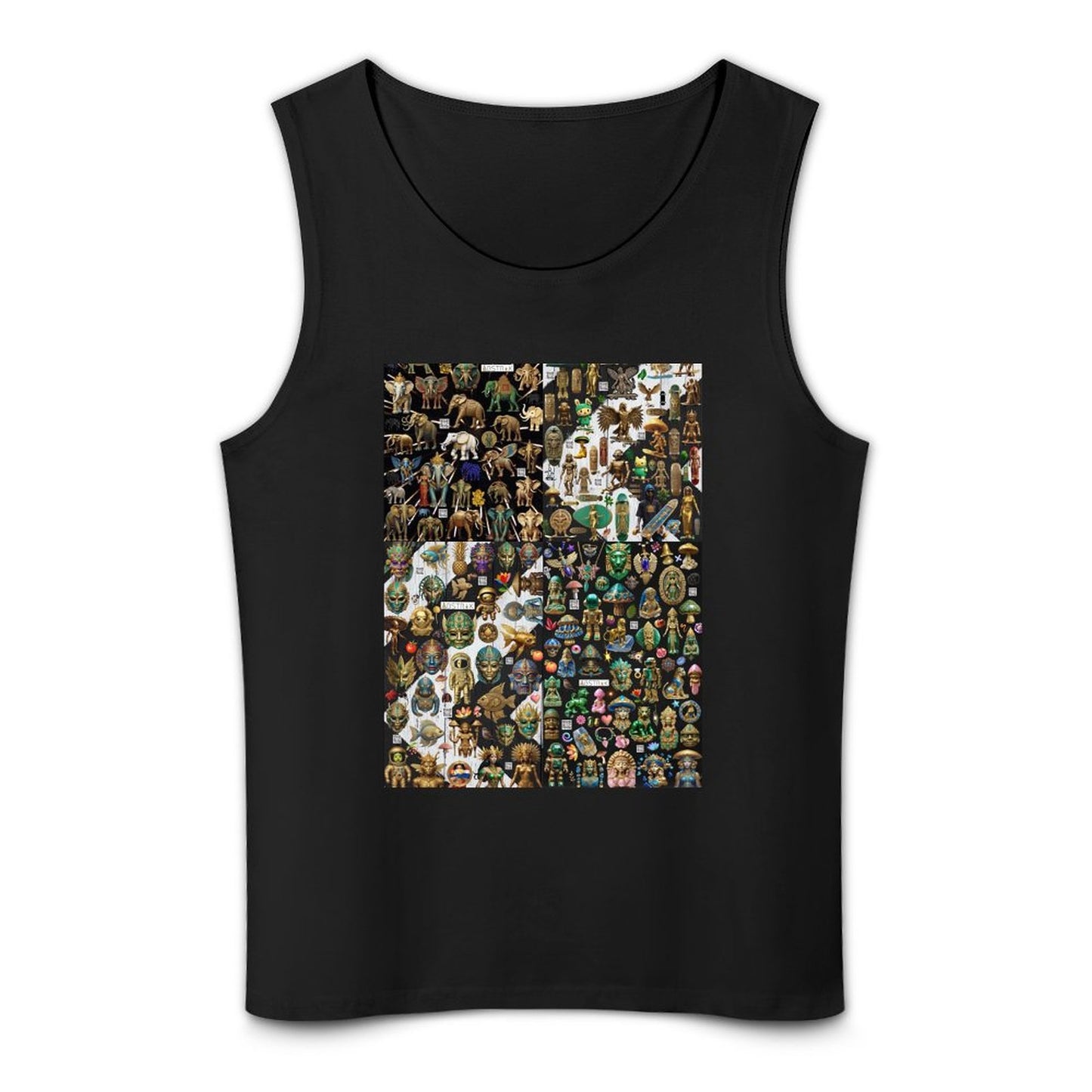 DTF 160gsm Men's Cotton Tank Top BX (Dual-sided Printing)