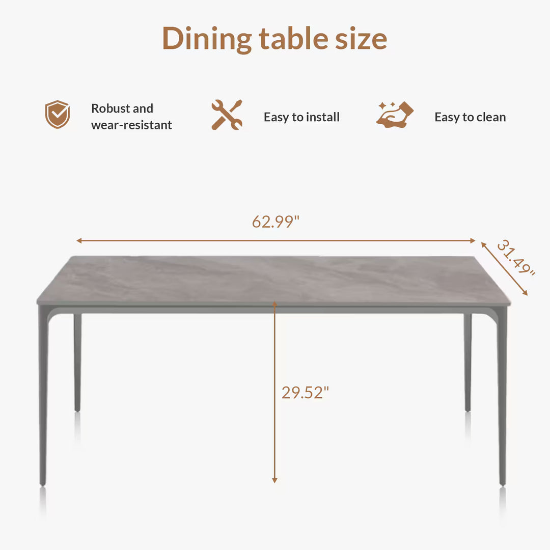 Grey Dining Table Only