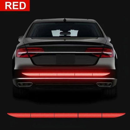 Car Wheel Hub Reflective Stripes Door Handle Safety Warning Sticker Car Rear Warning Tape Automobile Sticker Exterior Accessorie