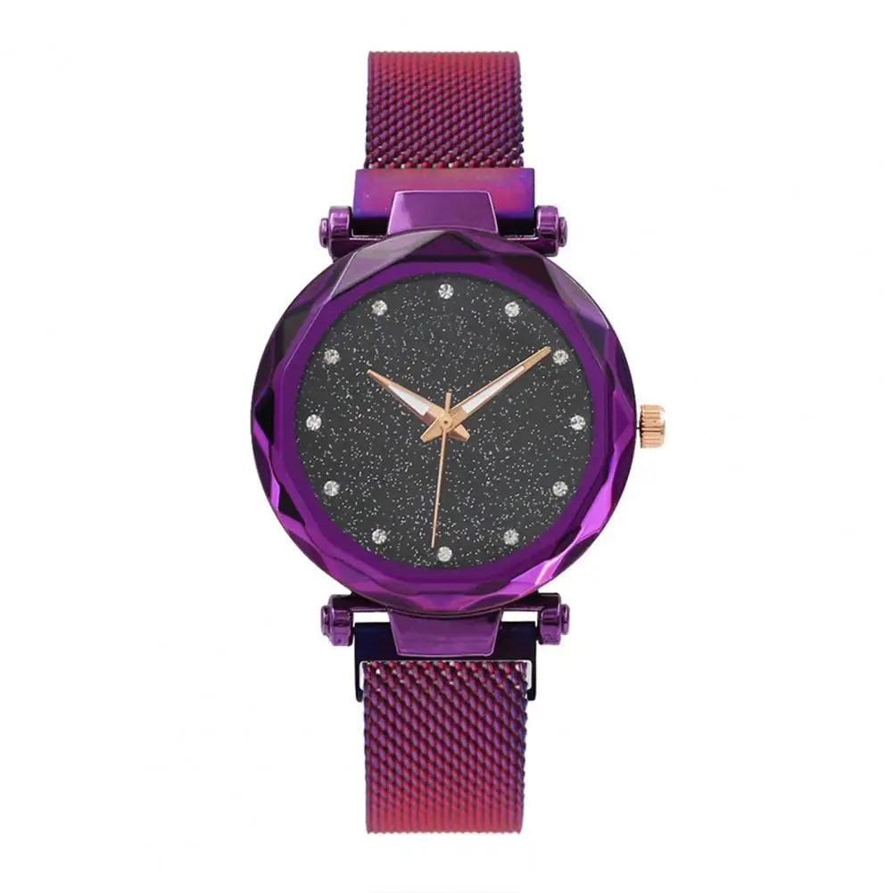 Elegant Timekeeping Accessory Elegant Rhinestone Women's Watch with Quartz Movement Minimalist Metal Design for Ladies