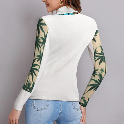 Women Long Sleeve Turtleneck Sweater MY08 (All-Over Printing)