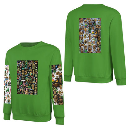 DTF 250gsm Cotton Men's Sweatshirt (Dual-sided+Sleeve Printing)