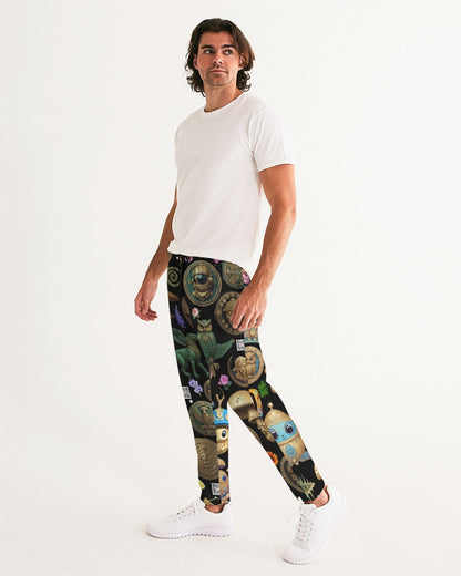 Mushroom Abstak Collection Men's All-Over Print Joggers