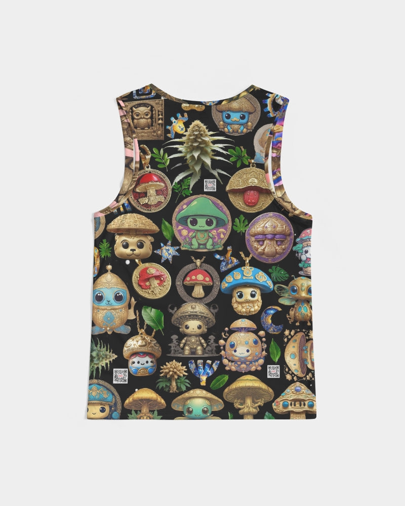 Mushroom Abstak Collection Men's All-Over Print Sport Tank