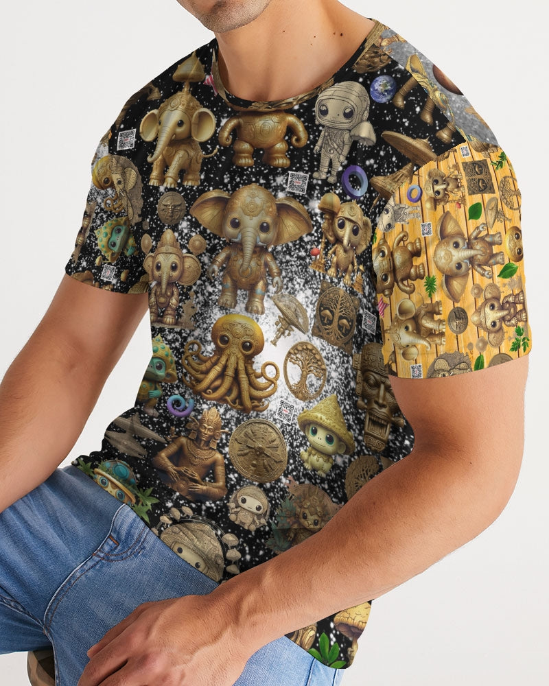 Elephant Collection Men's All-Over Print Tee