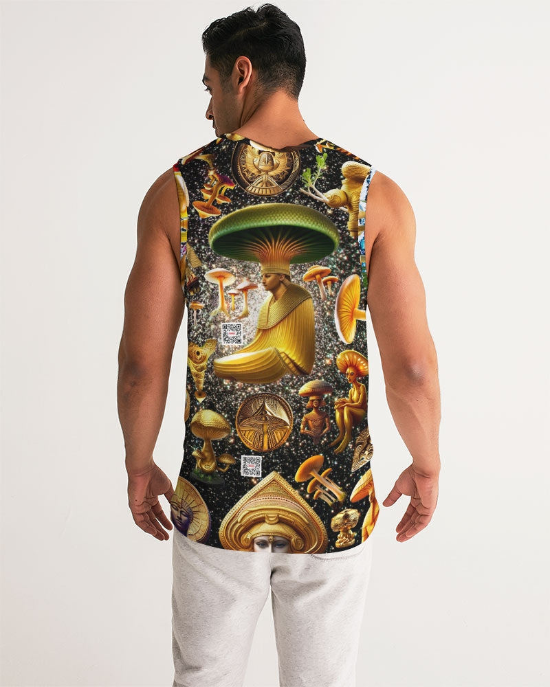 Illustration Abstrak Men's All-Over Print Sport Tank